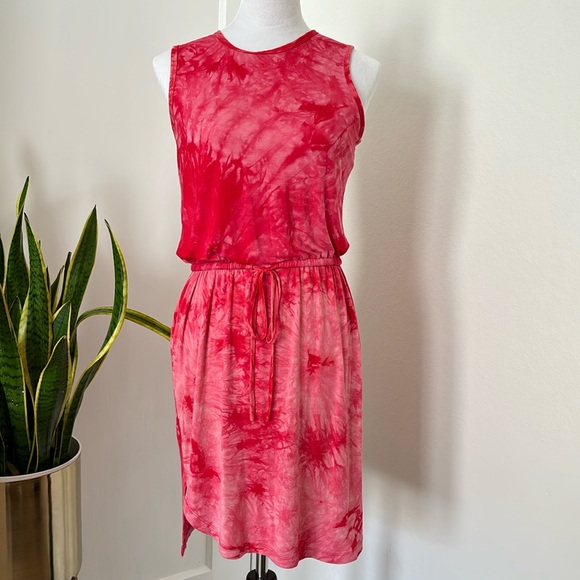 CALVIN KLEIN Tie-Dye Drawstring Dress size 4 - Picture 1 of 7